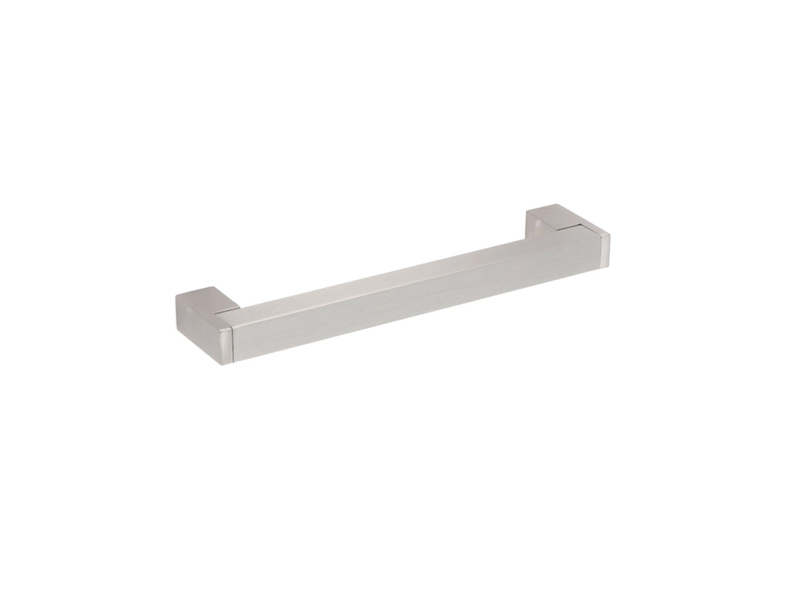 Puxador para Mobiliário em Aço Inox e Zamac Distância Entre Centros 160mm Níquel Acetinado Conjunto com 25 HARDWAREXCHANGE