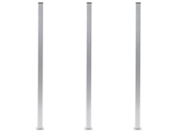 Vidaxl Postes De Cerca 3 Pcs Alumínio 185 Cm