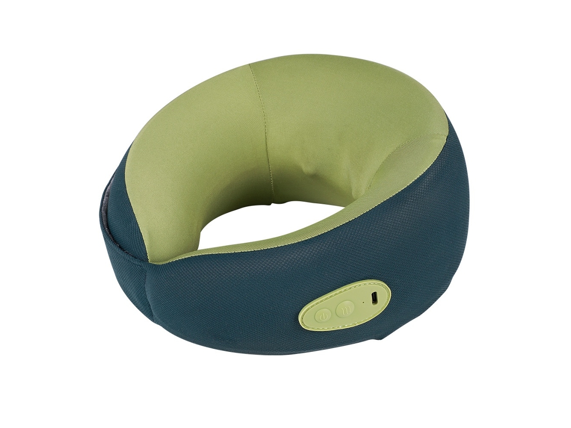 Massajador Almofada Para Pescoço Com Aquecimento (verde) Elysve