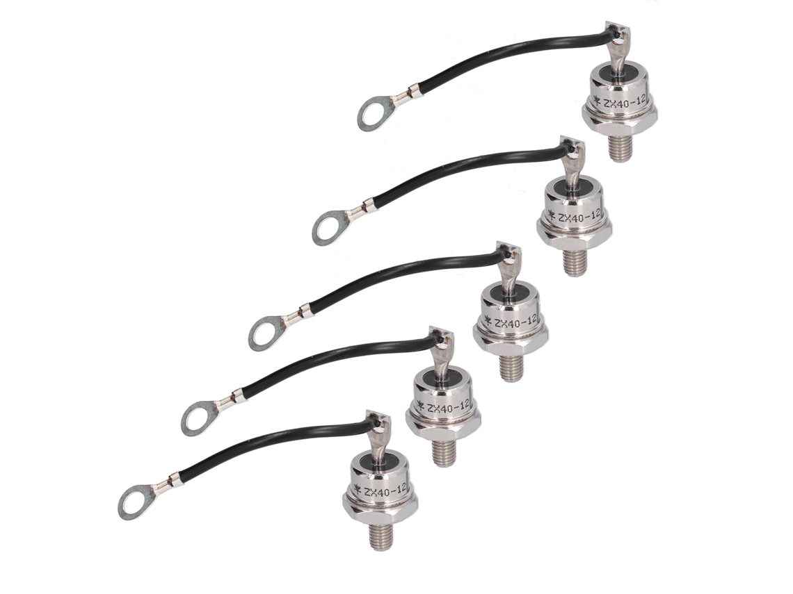 Kit De 5 Diodos Retificadores De Latão Zx40‑12, 40a 1.2kv Para Conversor De Bateria