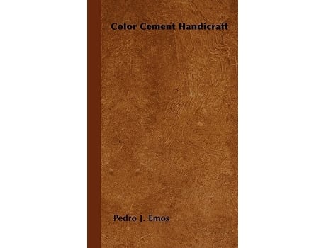 Livro Color Cement Handicraft de Pedro J Emos (Inglês)