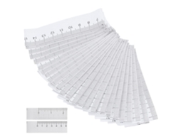 Pacote com 100 fitas métricas descartáveis de papel Alipis, 1 metro, régua de medição