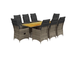 Garden Dining Set, Garden Dining Sets Vidaxl Cinzeto Rattan / Vime (n/a)