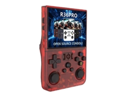Console de Jogos Portátil R36 Pro 128g Retro com Tela 3,5 Polegadas e Máquina Arcade Transpare Nte GOKOCO