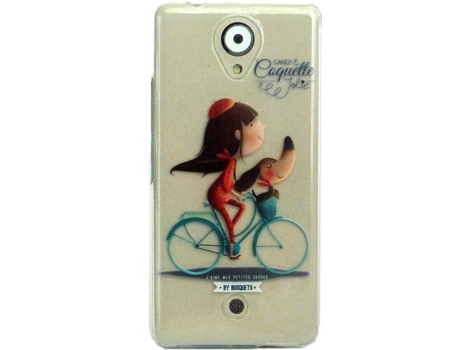 Capa Wiko U Feel Lite COQUETTE Bici Transparente