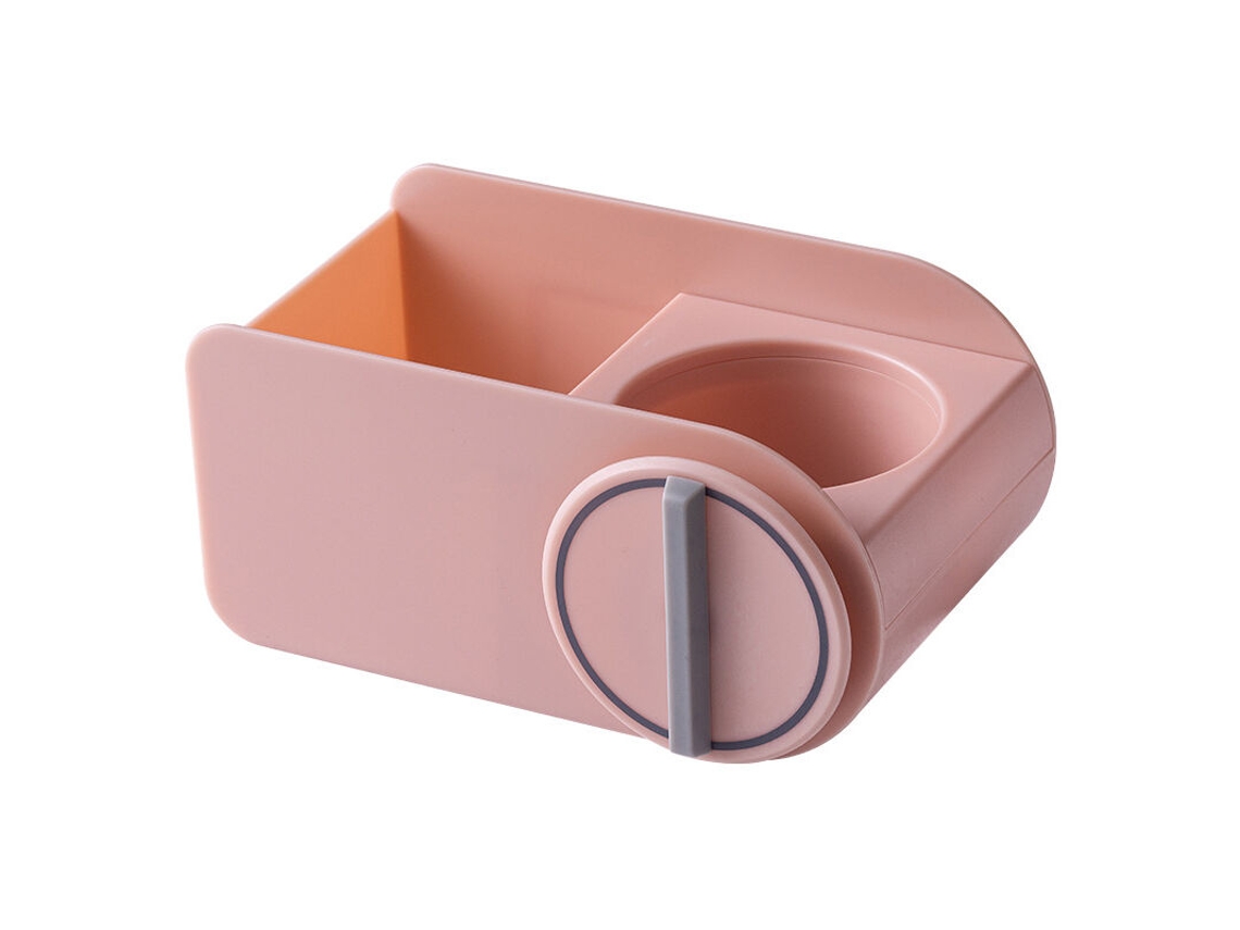 Suporte Para Secador De Cabelo, Sem Furos, Banheiro, Lavabo, Armazenamento Montado Na Parede (rosa)