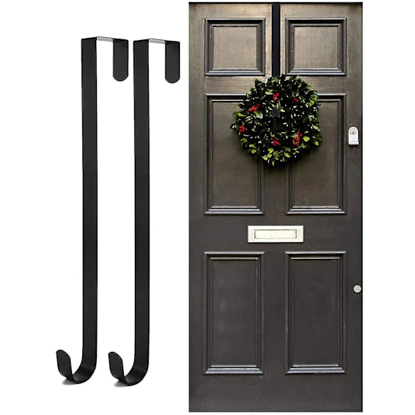 2 Suportes para Guirlanda de Natal Decoração Porta Entrada BRILVIBERA