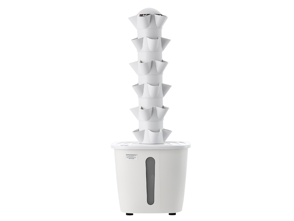 Sistema Hidropónico Vertical 30 Vasos 6 Níveis Tanque 20l Com App Tekmaquinas