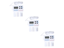 Conjunto De 3 Termômetros Amosfun Para Geladeiras, Para Uso Interno E Externo, Com Alarme De Temperatura Alta E Baixa