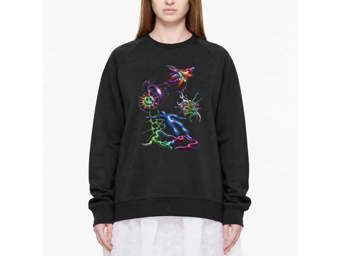 Rockinstone Fantaplant Sweatshirtdouble-sided Print Unique Designer Style