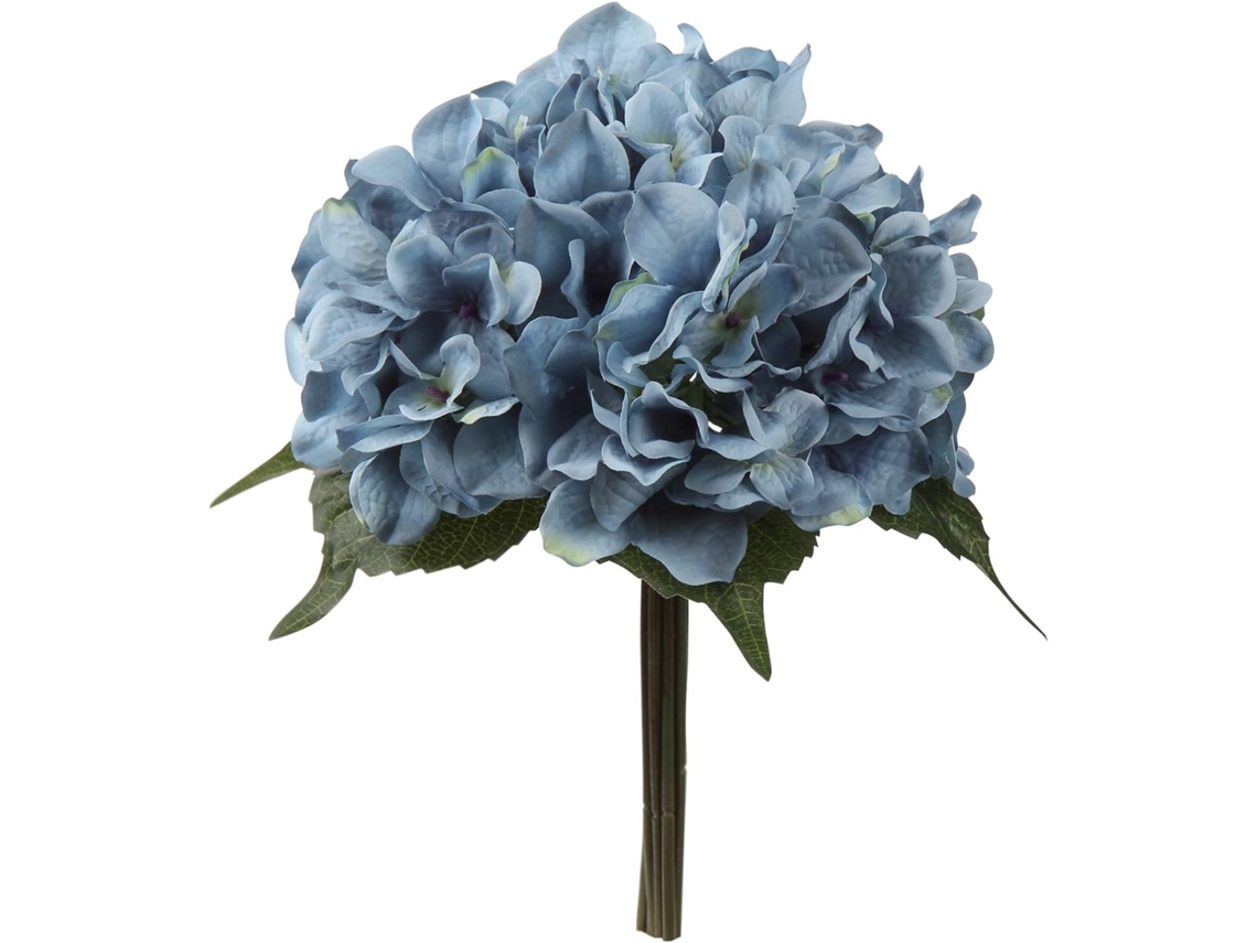 Flor Artificial de Hortênsia Azul AQUAFORGE