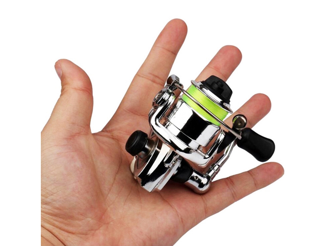 Molinete de Pesca Pequeno em Liga de Alumínio Pocket