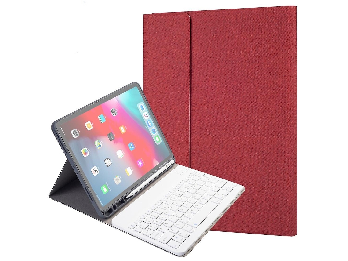 Capa De Pu Com Teclado Bluetooth Compatível Com Ipad Pro De 11''