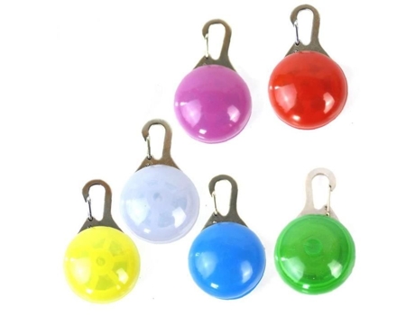 Led Coleira de Cachorro Gato Pingente Luzes Piscando Lâmpada de Colarinho Ao Ar Livre Caminhada Noturna 6 Peças TOPOFLY