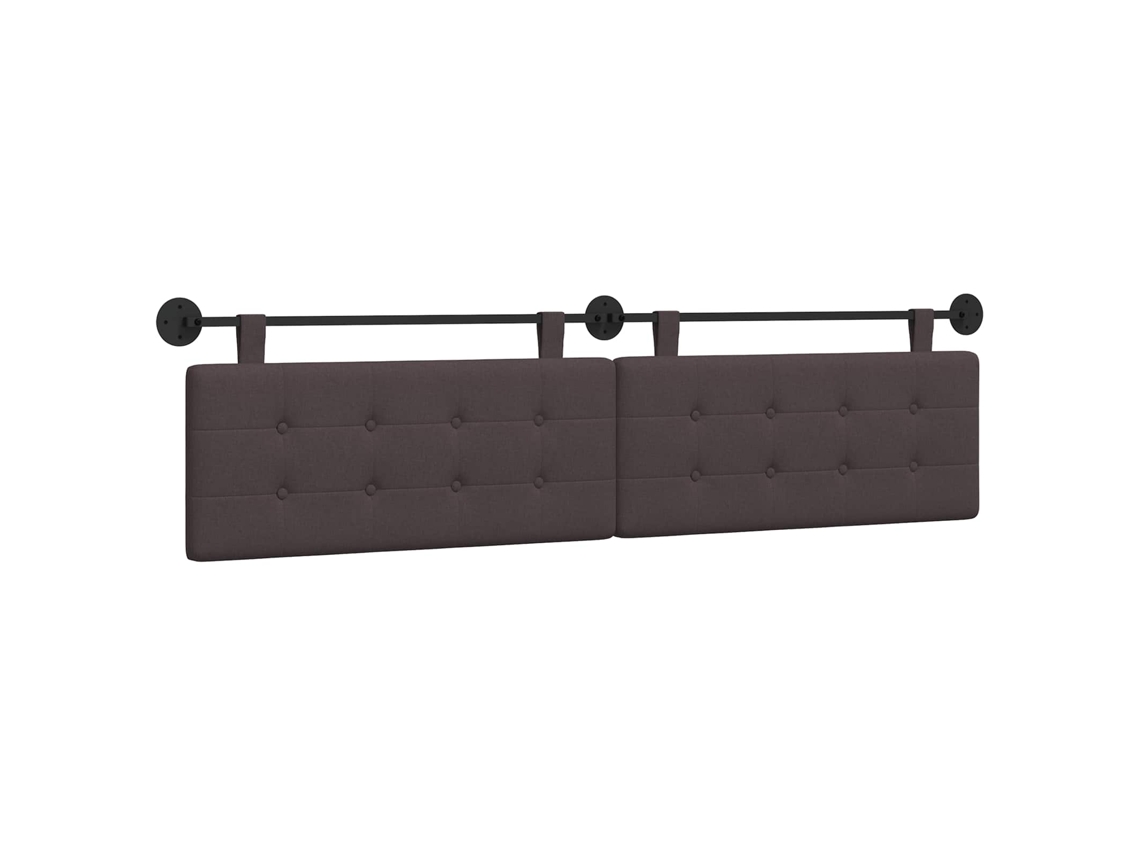 Conjunto 1 Cabeceira De Quarto Vidaxl Castanho Tecido (210 X 55 X 5 Cm)