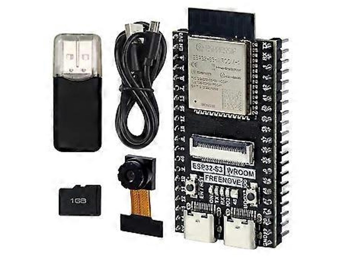 Placa De Desenvolvimento Esp32 S3 Wroom N16r8 2.4g Wifi Módulo Bluetooth Ov5640 Kit De Câmera Python Código C Slowmoose