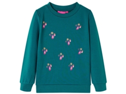 Sweatshirt Para Criança Verde-escuro 104