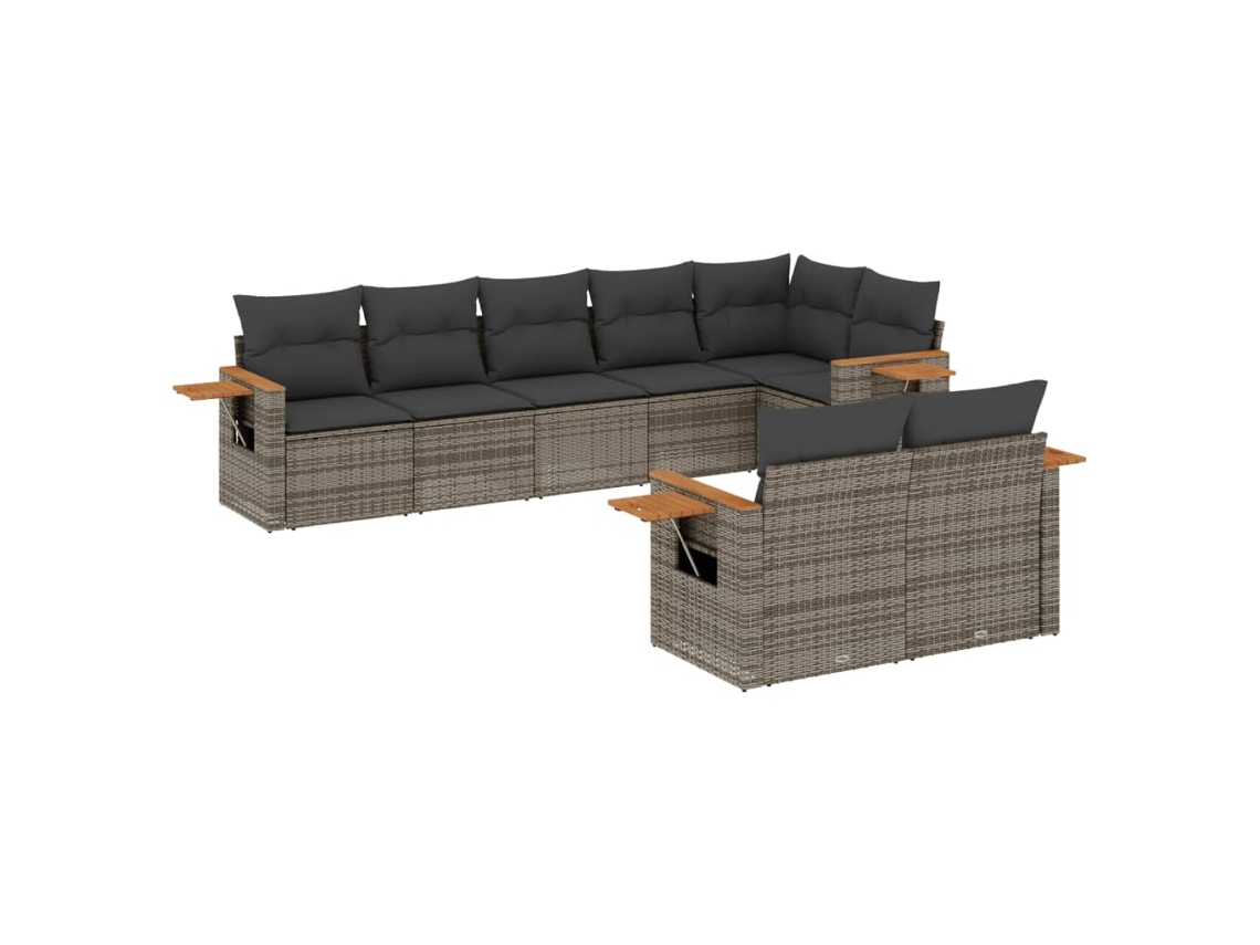 Garden Sofa Set, Garden Sofa Sets Vidaxl Cinzeto Rattan / Vime (n/a)