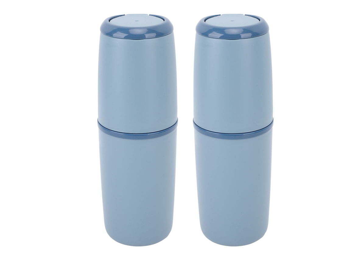 Estojo De Escova De Dentes Portátil Versátil Azul Escuro