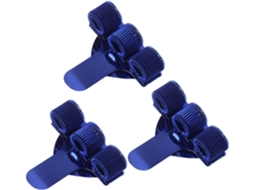 Conjunto de 3 porta-canetas de metal com furos, prendedor de canetas, organizador e prancheta de aço inoxidável.