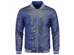 2026 chaqueta Casual para Hombre Con Lentejuelas para Fiesta Chaqueta Bomber Con Cremallera