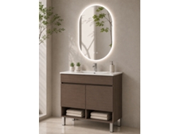 Móvel De Casa De Banho Com Pés Com Lavatório Extraplano Origenbath Nebari Sem Espelho 60x35 Cm Freixo Tea