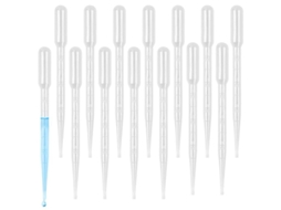 2026 100 Pipetas Desecháveis de 3ml, Pipetas Plásticas para Transferência e Medição com Escalas Claras