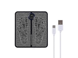 Tapete Massageador Para Pés Ems, Elétrico Portátil Com Carregamento Usb E Tela Lcd.