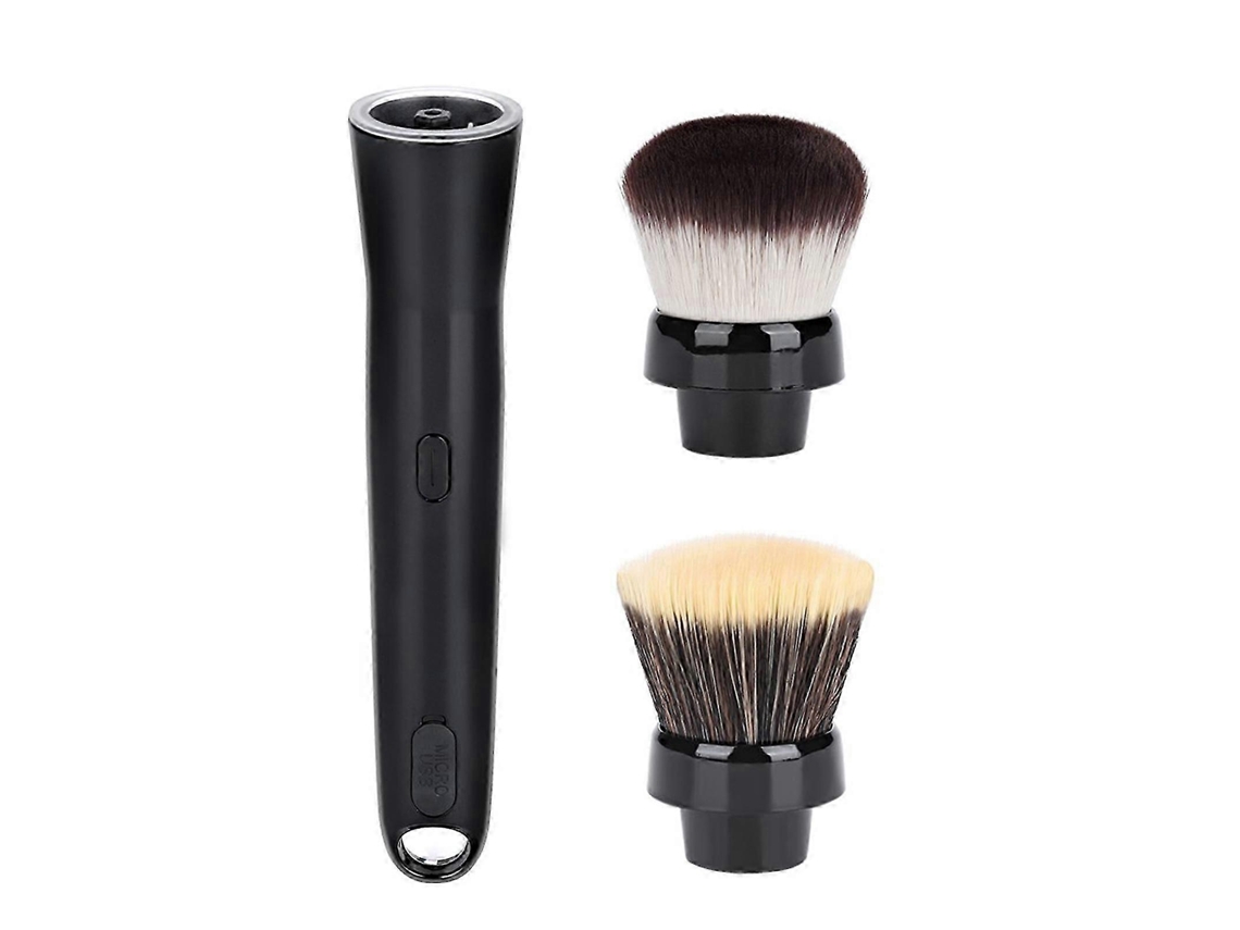 Pincel De Maquiagem Elétrico Automático Com Rotação E Cabeças Para Base E Blush. Nostalgia88