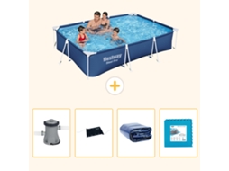 Bestway Piscina Bestway Steel Pro Retangular - 300x201x66 Cm - 5-peças S340