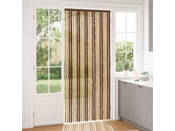 Vidaxl Cortina De Insetos Chenille Marrom E Bege 100 X 230 Cm 100% Pp