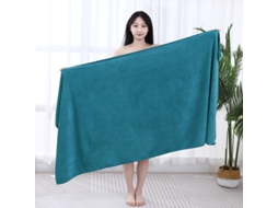Toalhas De Banho Em Algodão 150x200cm Jumbo Extra Grandes macias, Absorventes, Espessas, Qualidade De Hotel De Luxo Azul Pavão Hexinyigjly