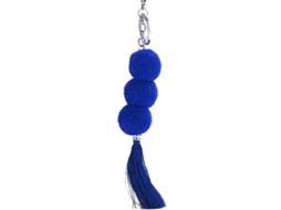 Chaveiro Com Bola De Tassel Decorativo Acessório Portátil