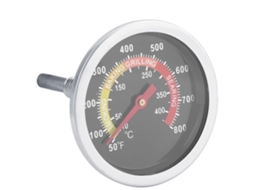 Termômetro De Aço Inoxidável Para Churrasco, Medidor Temperatura Grelhar 50 A 800 Graus. Aquaforge
