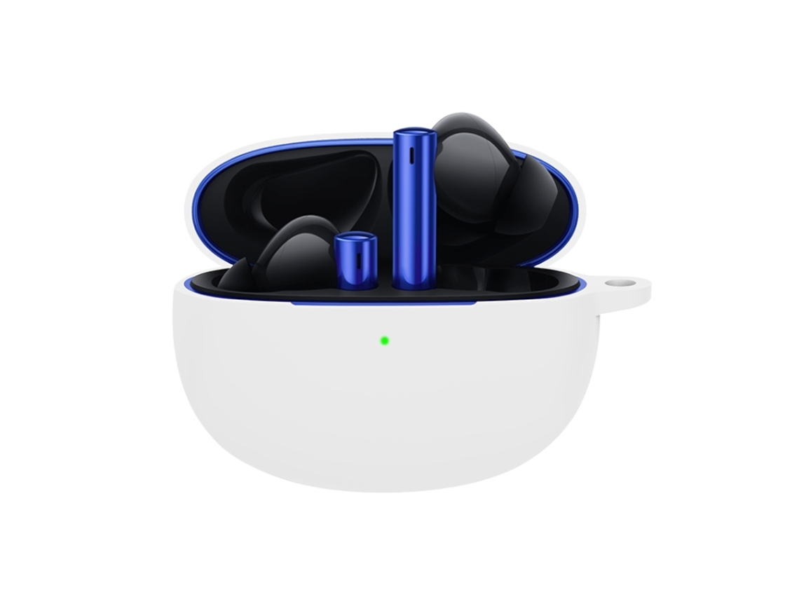 Capa Protetora Halinuia Silicone Com Gancho Modelo Ra3 (compatível Realme Buds Air 3, Silicone Portátil Anti-queda)