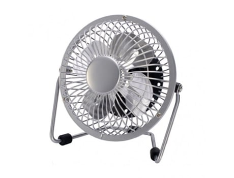 170771020 Bulerias Metal Overhead Mini Ventilador 2.5W 5V Cromado 14.8X14.2X7.6 Cm Ajustável Alimentado Através de Puer FABRILAMP