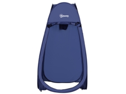 Tenda De Duche Para Campismo Dobrável Pop Up De Privacidade Com Proteção Uv E Tecido Impermeável 100x100x185cm Azul Escuro