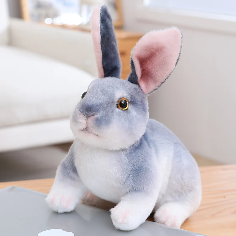 (estilo 1, 20 Cm) Coelho De Pelúcia Fofo, Modelo De Coelho De Brinquedo Realista