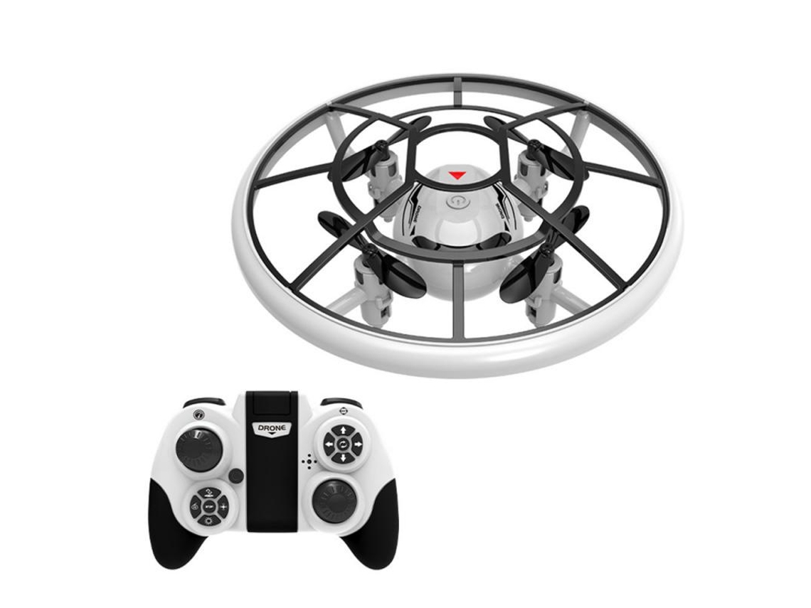 Mini Quadricóptero de Luz Led Colorida Aeronave de Controle Remoto Drone Anticolisão Duração Da Bateria: 10 Min