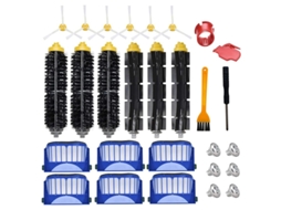 Kit de acessórios de substituição para Irobot Roomba Série 600 690 680 660 651 650 500 Série 595 585 564 552 Escova de filtro