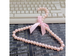 Conjunto De 5 Acessórios Princesa Cães, Com Laços Brancos E Rosa, Pérolas E Outros Acessórios De