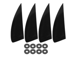 Conjunto De 4 Aletas De Prancha De Surf Em Plástico Para Longboard E Paddle Board Sup Cauda