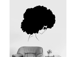 Adesivos Murais De Estilo Africano, Black Lady Beauty Stickers, Mural De Arte, Adesivos de Parede, Pôsteres, Decoração Interna de Salão