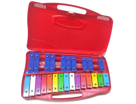 ALYSÉE Mt25-C-Rd Metalofone Cromático 25 Note Rosso