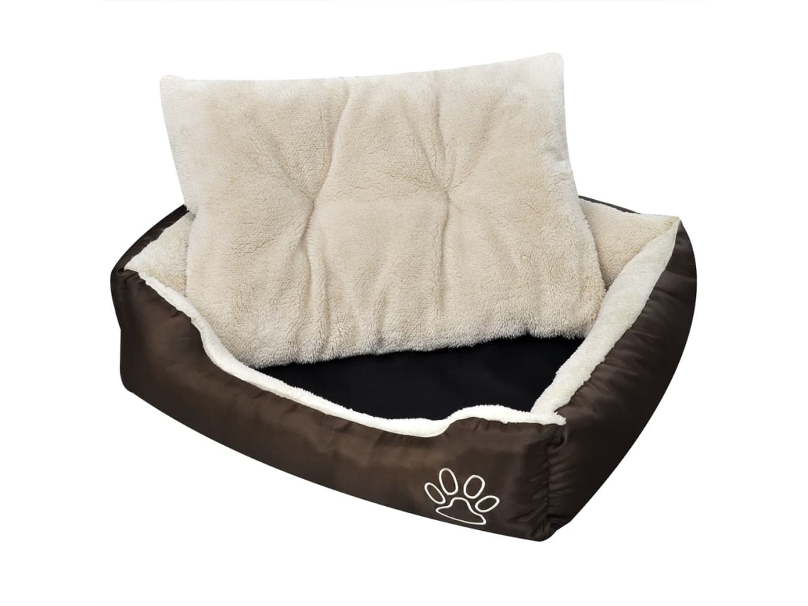 Vidaxl Cama Quente Com Almofadão Acolchoado Xl