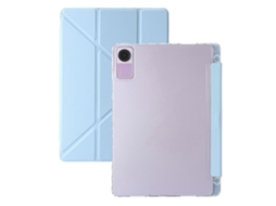 Capa para tablet de couro sintético transparente e acrílico Webake