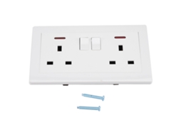 Laxiscreed Tomada Britânica Tipo 146 Com Dois Interruptores 13a Para 220-250v
