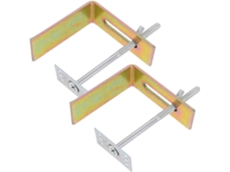 Kit De Suporte Para Pia De Cerâmica De Embutir Em 2 Peças, Com Clipes Anti Queda, Para Pias De Cozin Gokoco