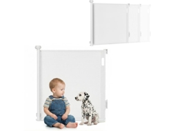 Barreira De Segurança Para Bebé  Lionelo Thea Até 140cm - Sem Soleira - Proteção Uv - 3 Kits Montagem  Cinzento