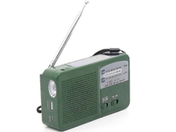 Rádio de Emergência Portátil Rádio Solar Dynamo GOKOCO (cores Brancos e Verdes São Enviados Aleatoriamente)